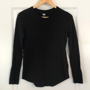 Long Sleeve Cotton Pocket Tee